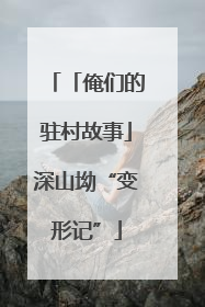 「俺们的驻村故事」深山坳“变形记”