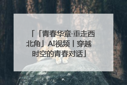 「青春华章·重走西北角」AI视频丨穿越时空的青春对话