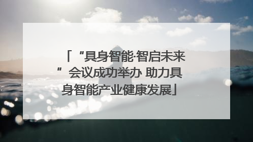 “具身智能·智启未来”会议成功举办 助力具身智能产业健康发展