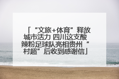 “文旅+体育”释放城市活力 四川这支酸辣粉足球队亮相贵州“村超”后收到感谢信
