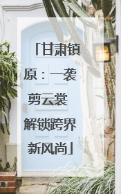 甘肃镇原：一袭剪云裳 解锁跨界新风尚
