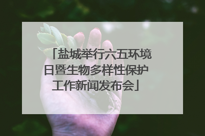 盐城举行六五环境日暨生物多样性保护工作新闻发布会