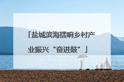 盐城滨海擂响乡村产业振兴“奋进鼓”