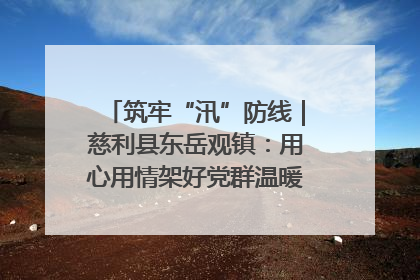 筑牢“汛”防线｜慈利县东岳观镇：用心用情架好党群温暖悠长的“连心桥”