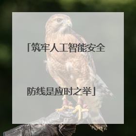 筑牢人工智能安全防线是应时之举