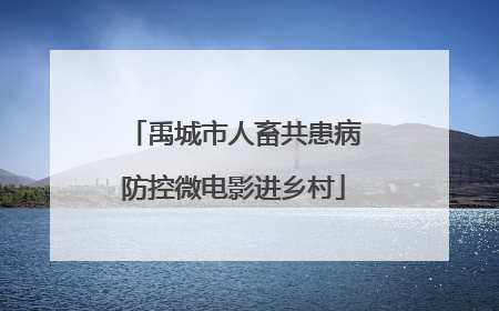 禹城市人畜共患病防控微电影进乡村
