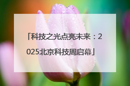 科技之光点亮未来：2025北京科技周启幕
