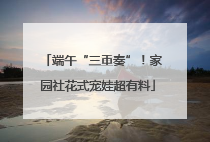 端午“三重奏”！家园社花式宠娃超有料