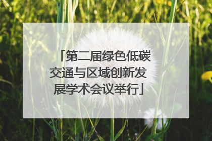 第二届绿色低碳交通与区域创新发展学术会议举行