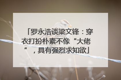 罗永浩谈梁文锋：穿衣打扮朴素不像“大佬”，具有强烈求知欲
