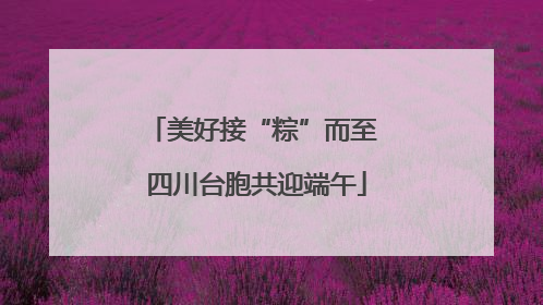 美好接“粽”而至 四川台胞共迎端午