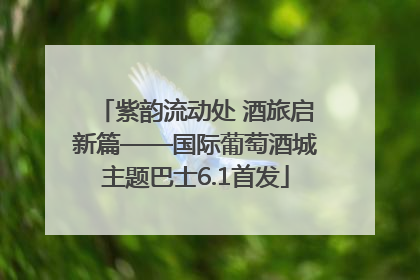 紫韵流动处 酒旅启新篇——国际葡萄酒城主题巴士6.1首发
