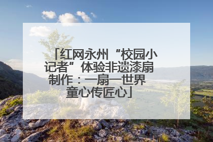 红网永州“校园小记者”体验非遗漆扇制作：一扇一世界 童心传匠心