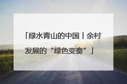 绿水青山的中国丨余村发展的“绿色变奏”