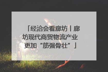 经洽会看廊坊丨廊坊现代商贸物流产业更加“筋强骨壮”