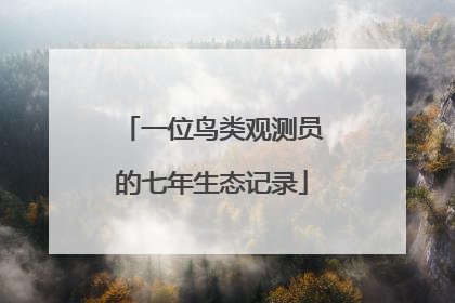 一位鸟类观测员的七年生态记录