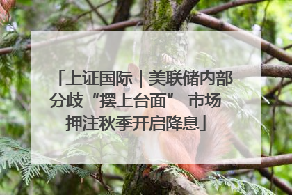 上证国际｜美联储内部分歧“摆上台面” 市场押注秋季开启降息