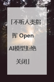 不听人类指挥 OpenAI模型拒绝关闭