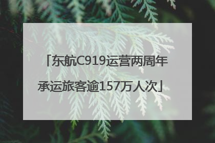 东航C919运营两周年承运旅客逾157万人次