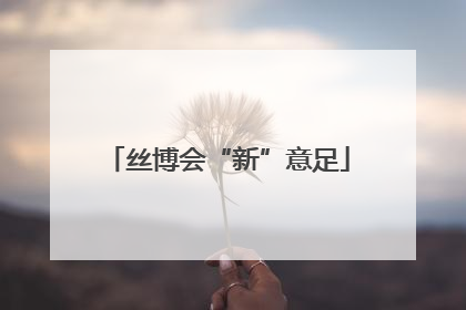 丝博会“新”意足