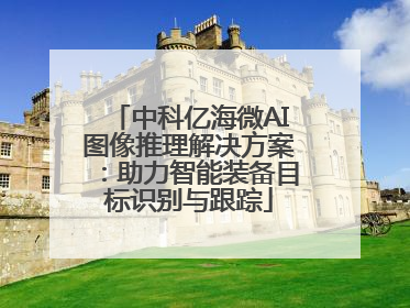 中科亿海微AI图像推理解决方案：助力智能装备目标识别与跟踪