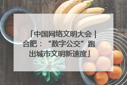 中国网络文明大会｜合肥：“数字公交”跑出城市文明新速度