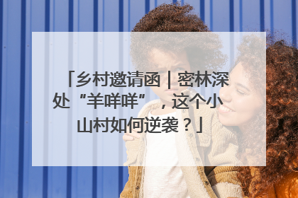 乡村邀请函｜密林深处“羊咩咩”，这个小山村如何逆袭？