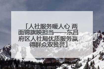 人社服务暖人心 两面锦旗映担当——东昌府区人社局优质服务赢得群众双赞誉