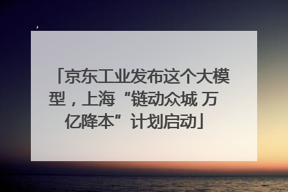 京东工业发布这个大模型，上海“链动众城 万亿降本”计划启动