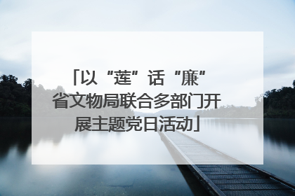 以“莲”话“廉” 省文物局联合多部门开展主题党日活动