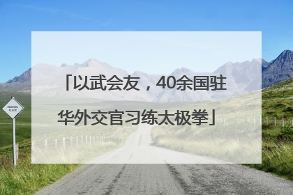以武会友，40余国驻华外交官习练太极拳