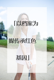 以档案为媒传承红色基因