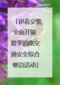伊春交警全面开展 夏季道路交通安全综合整治活动