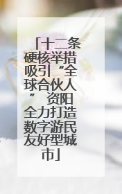 十二条硬核举措吸引“全球合伙人” 资阳全力打造数字游民友好型城市