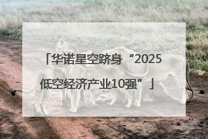 华诺星空跻身“2025低空经济产业10强”