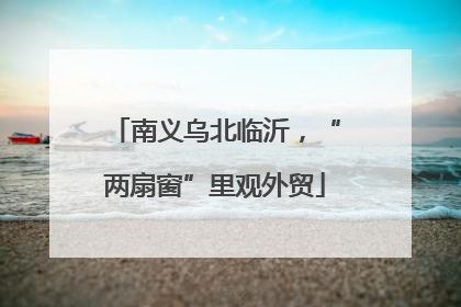 南义乌北临沂，“两扇窗”里观外贸