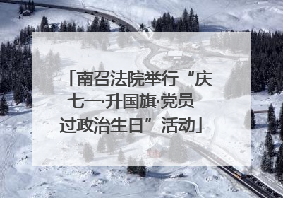 南召法院举行“庆七一·升国旗·党员过政治生日”活动