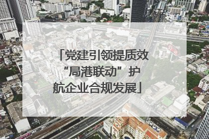 党建引领提质效 “局港联动”护航企业合规发展