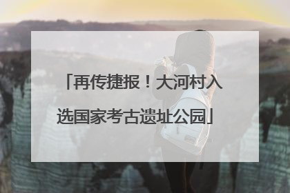 再传捷报！大河村入选国家考古遗址公园