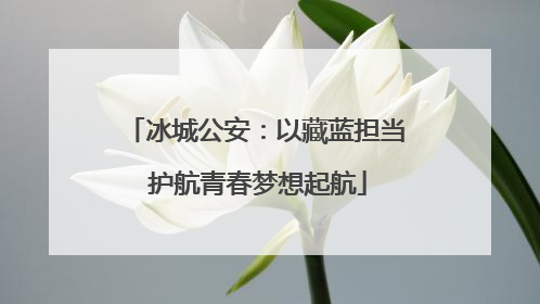 冰城公安：以藏蓝担当 护航青春梦想起航