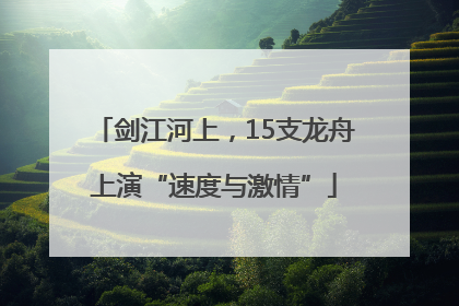 剑江河上，15支龙舟上演“速度与激情”