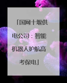 国网十堰供电公司：智能机器人护航高考保电