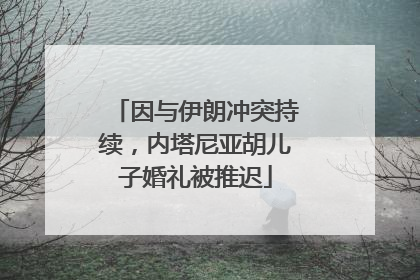 因与伊朗冲突持续，内塔尼亚胡儿子婚礼被推迟