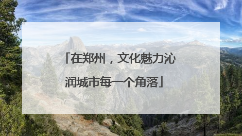在郑州，文化魅力沁润城市每一个角落