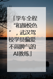 学车全程“和颜悦色”，武汉驾校学员偏爱不闹脾气的AI教练