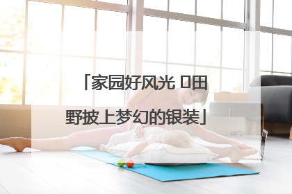 家园好风光 ⎮田野披上梦幻的银装