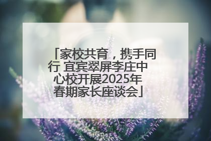 家校共育，携手同行 宜宾翠屏李庄中心校开展2025年春期家长座谈会