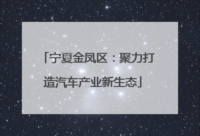 宁夏金凤区：聚力打造汽车产业新生态