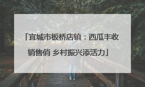 宜城市板桥店镇：西瓜丰收销售俏 乡村振兴添活力