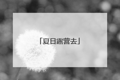 夏日露营去
